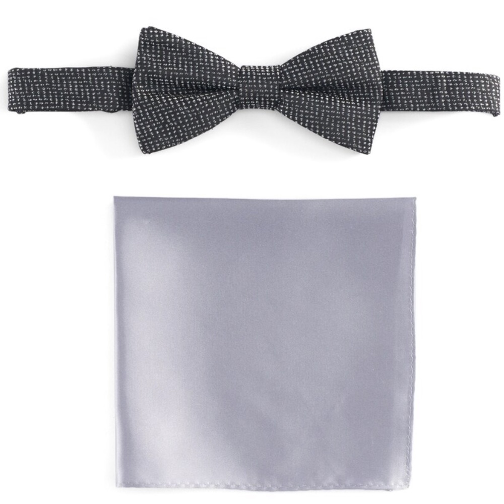 Apt. 9 Pre-Tied Bow Tie & Pocket Square Set